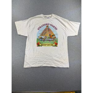 Stranded Naked Bahamas Cheeseburger Beach Party 2009 T-Shirt XL White
